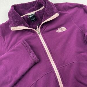 The North Face SoftShell Purple Microfiber Full‎ Zip Lined Fleece Jacket Size M